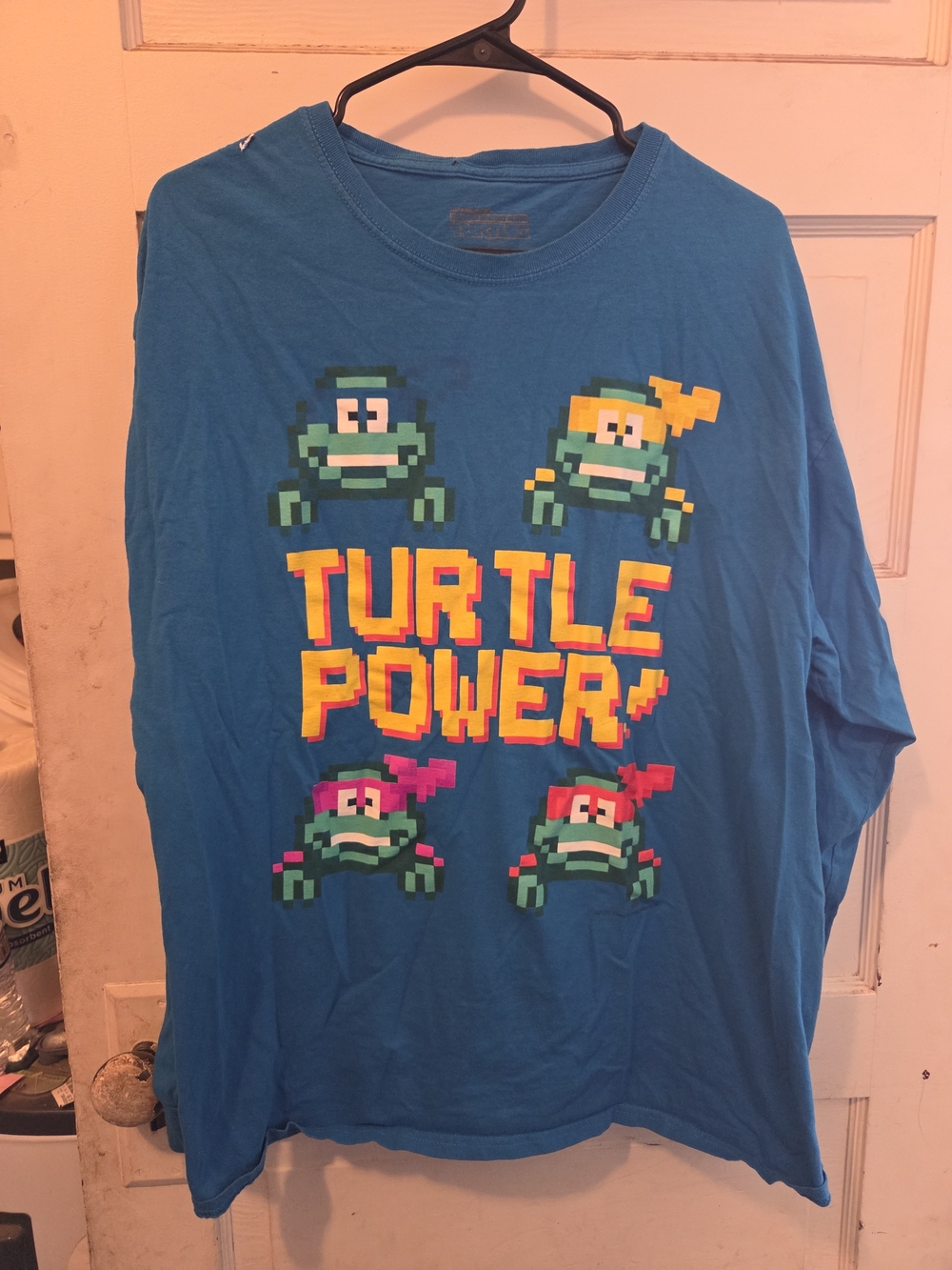 Nickelodeon Blue "Turtle Power" Long Sleeve Shirt